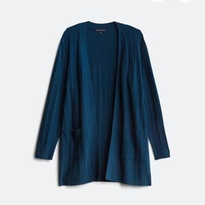 Love + Ellie Herringbone Blue Cardigan 1X